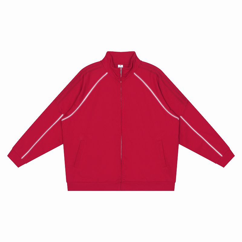 メンズ 反射ライン スポーツ風 トップス 男女兼用 ジョガーパンツ セットアップ 春秋 2026新作★全4色