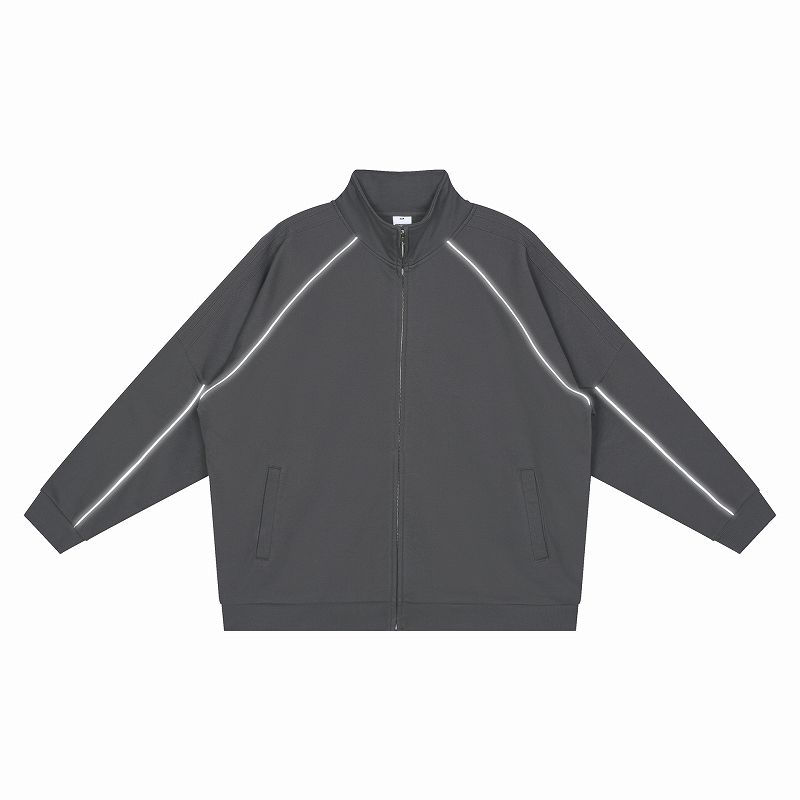 メンズ 反射ライン スポーツ風 トップス 男女兼用 ジョガーパンツ セットアップ 春秋 2026新作★全4色