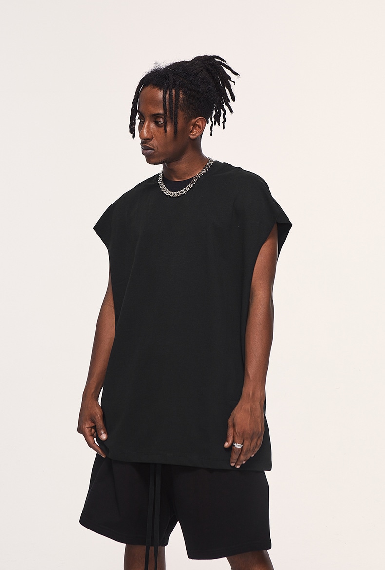 メンズ 2025春夏新作 ノースリーブTシャツ タンクトップ ストリート系