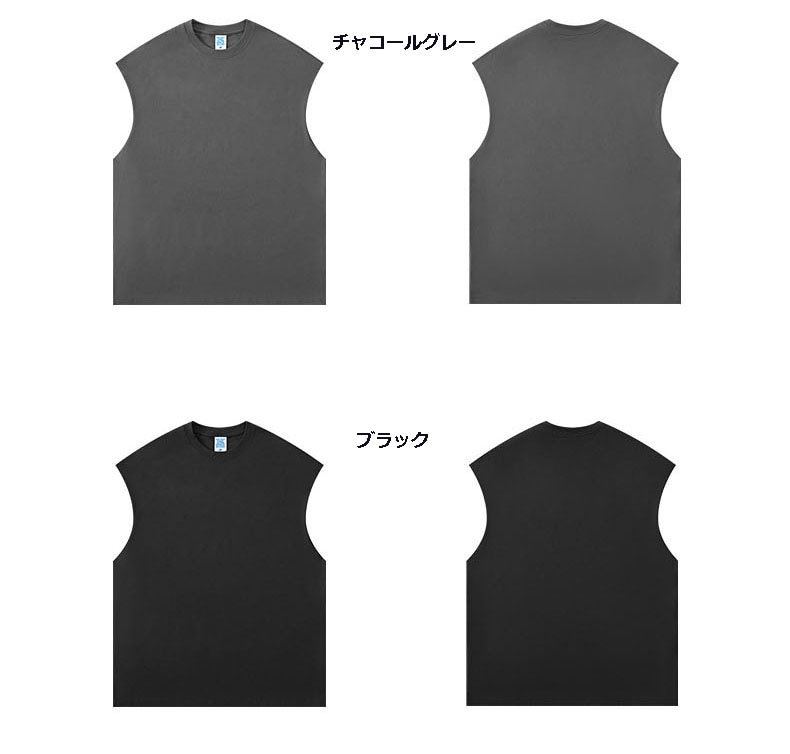 メンズ 2025春夏新作 ノースリーブTシャツ タンクトップ ストリート系