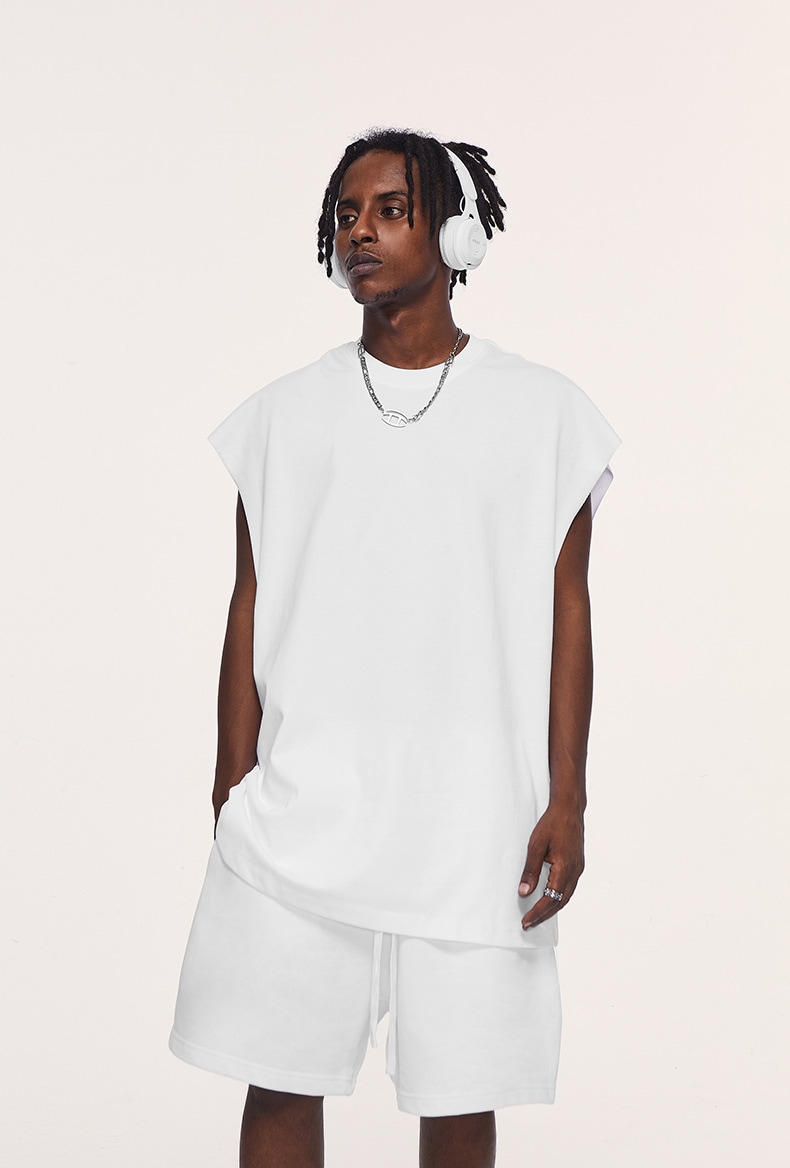 メンズ 2025春夏新作 ノースリーブTシャツ タンクトップ ストリート系