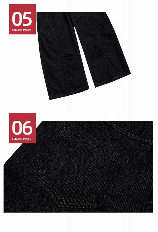 メンズファッション デニム パンツ 男女兼用 ストリート系 ボトムス 春秋 2026新作★