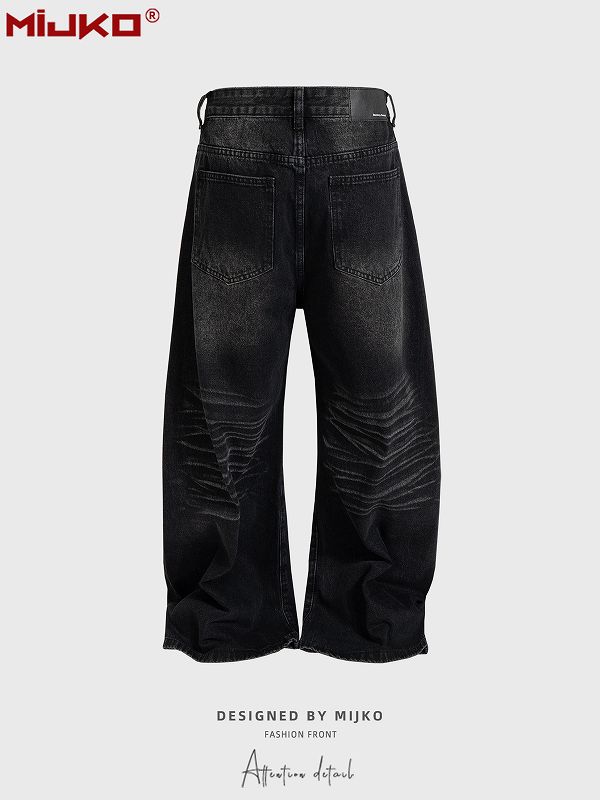 メンズファッション デニム パンツ 男女兼用 ストリート系 ボトムス 春秋 2026新作★