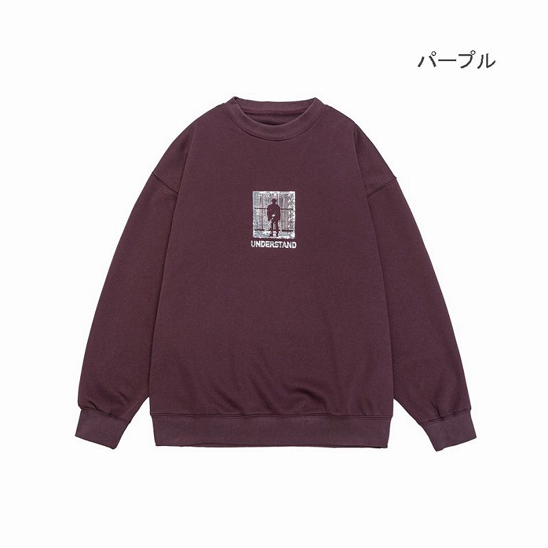 メンズファッション 長袖 トレーナー 男女兼用 ストリート系 トップス 秋冬新作★全2色