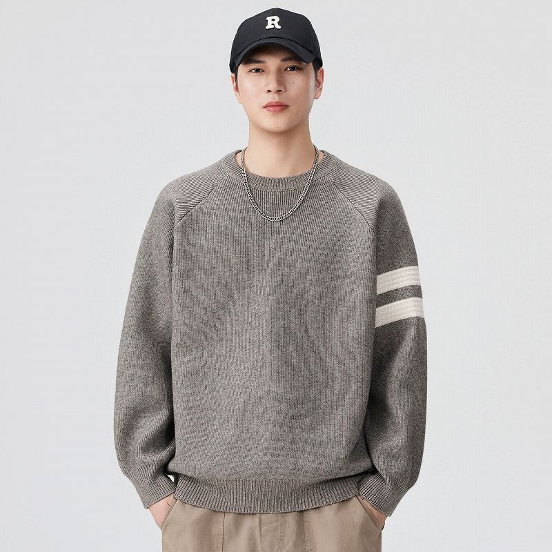 メンズファッション 長袖 ニット・セーター 男女兼用 ストリート系 トップス 秋冬 2025新作★全3色