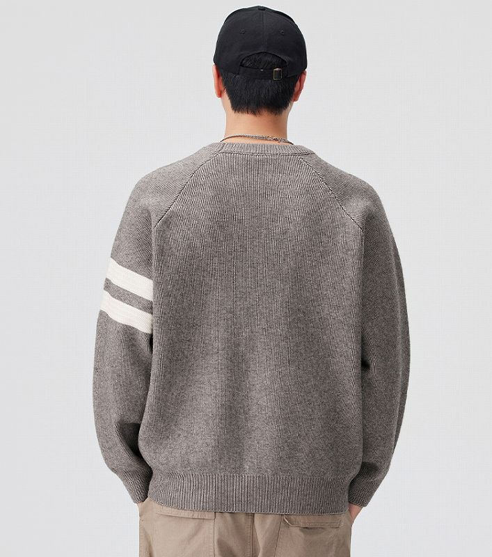 メンズファッション 長袖 ニット・セーター 男女兼用 ストリート系 トップス 秋冬 2025新作★全3色