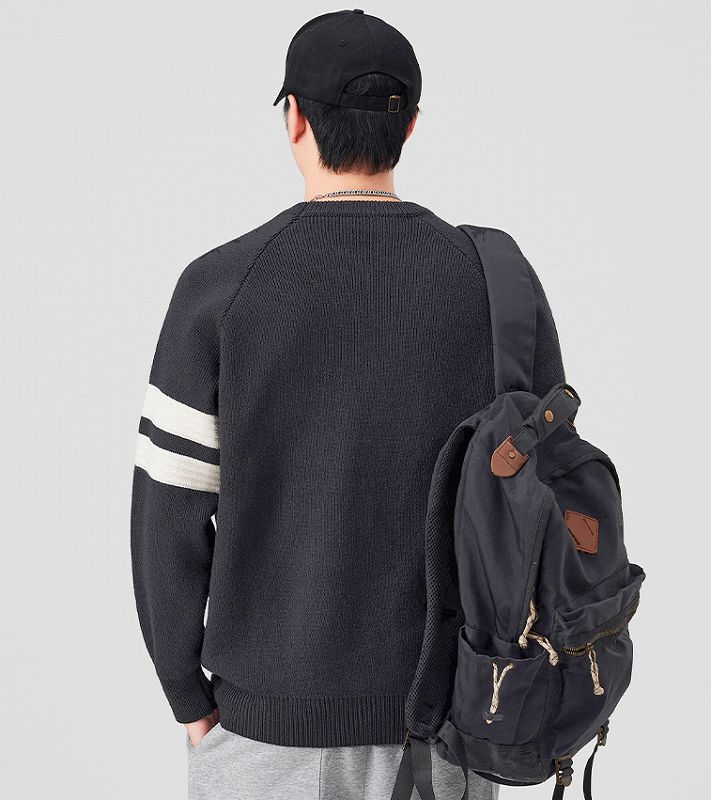 メンズファッション 長袖 ニット・セーター 男女兼用 ストリート系 トップス 秋冬 2025新作★全3色