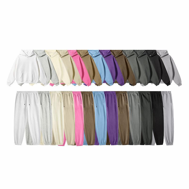 メンズファッション 無地 裏起毛 パーカー 男女兼用 ジョガーパンツ セットアップ 秋冬 2026新作★全6色