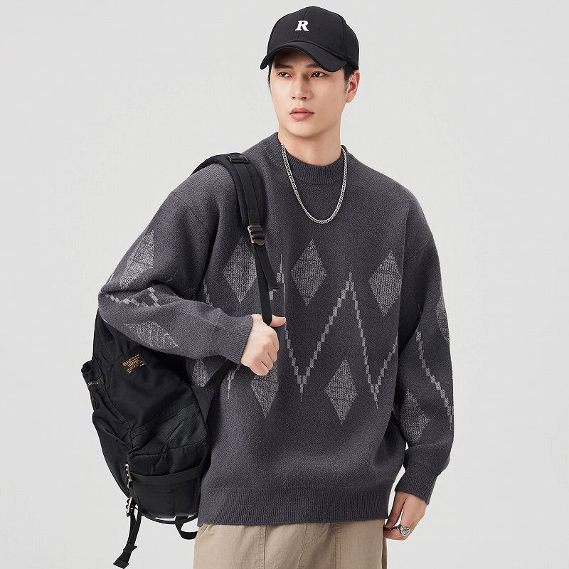 メンズファッション 長袖 ニット・セーター 男女兼用 ストリート