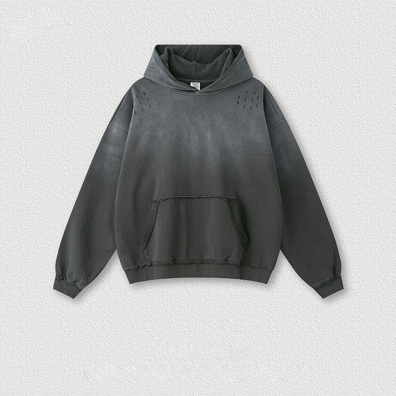 メンズ 絞り染 裏パイル パーカー 男女兼用 ストリート系 秋冬 2026新作★全5色