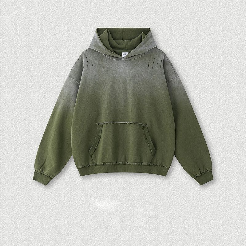 メンズ 絞り染 裏パイル パーカー 男女兼用 ストリート系 秋冬 2026新作★全5色