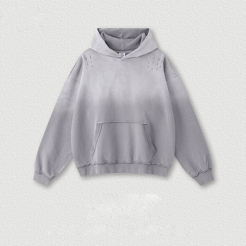 メンズ 絞り染 裏パイル パーカー 男女兼用 ストリート系 秋冬 2026新作★全5色