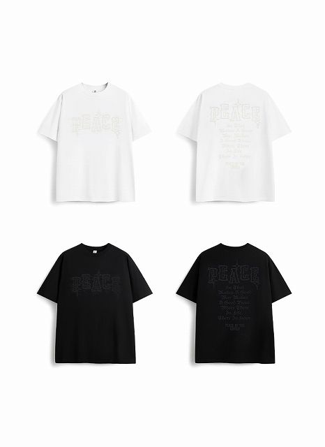 ラウンドネック プリント Ｔシャツ ワイド ヒップホップ 10959 楽天市場】メンズ プリント Tシャツ トップス カットソー