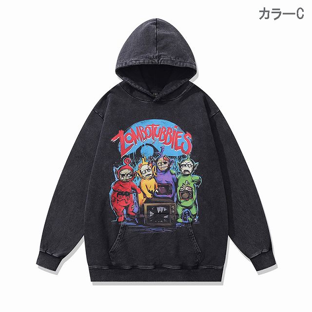 ストリート トレンド トップス フリース フード付き パーカー メンズ ビンテージ風 パーカー 男女兼用 ストリート系 フード