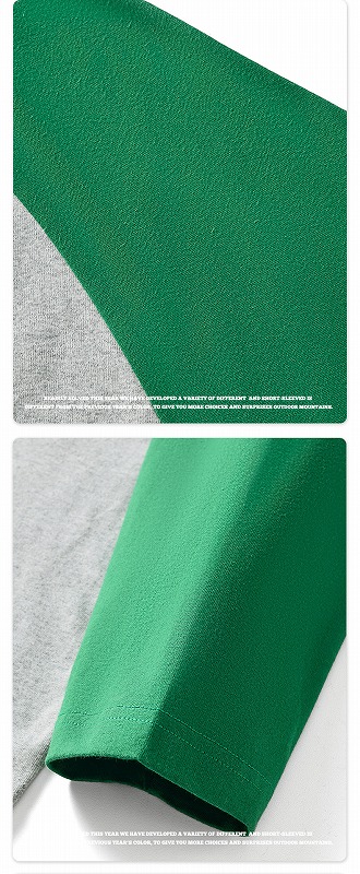 メンズ 長袖Tシャツ 配色切替 ラグラン袖 アメカジ風 ヴィンテージデザイン カットソー トップス★全6色