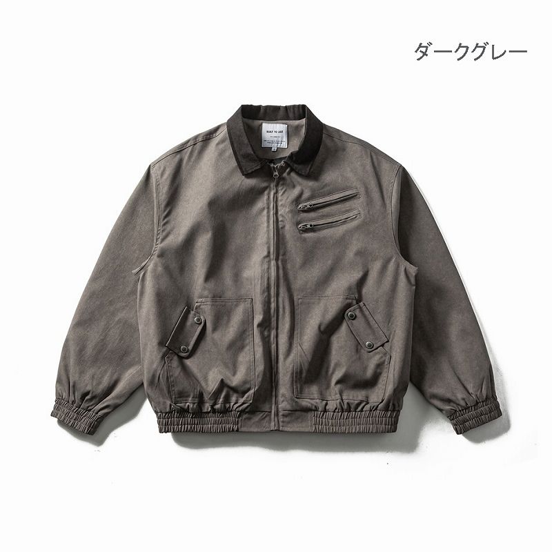 メンズ ワーク風 ジャケット 男女兼用 ストリート系 防寒アウター 春秋 2026新作★全2色
