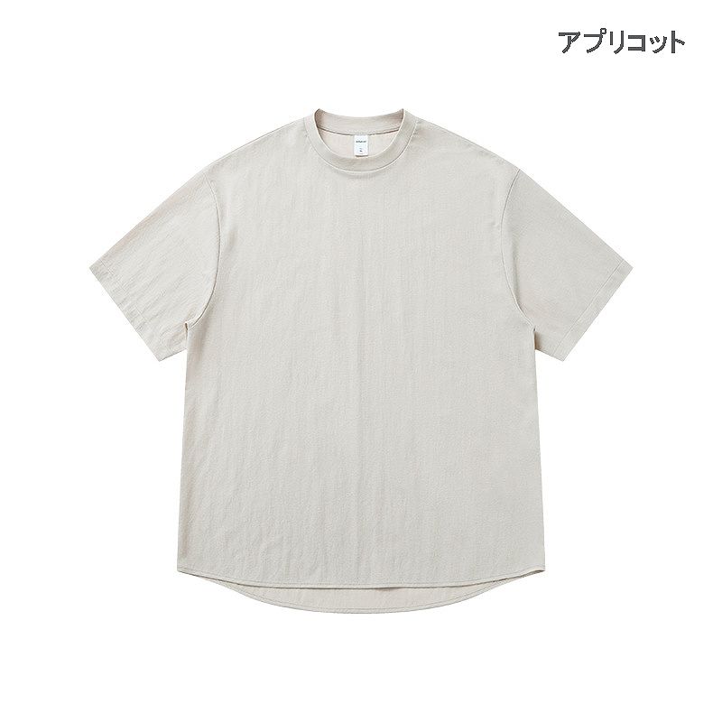 ラウンドヘム 無地 半袖 Tシャツ 男女専用 リラックス ロングパンツ リネン セットアップ 夏 2026新作★3色