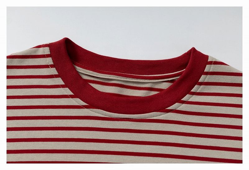 メンズ ボーダー柄 長袖 Tシャツ 男女兼用 ストリート系 トップス 春夏 2026新作★