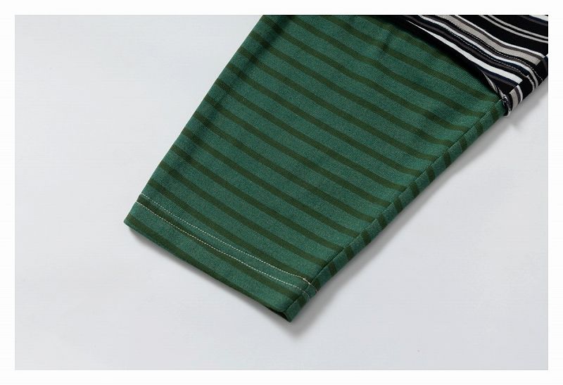 メンズ ボーダー柄 長袖 Tシャツ 男女兼用 ストリート系 トップス 春夏 2026新作★