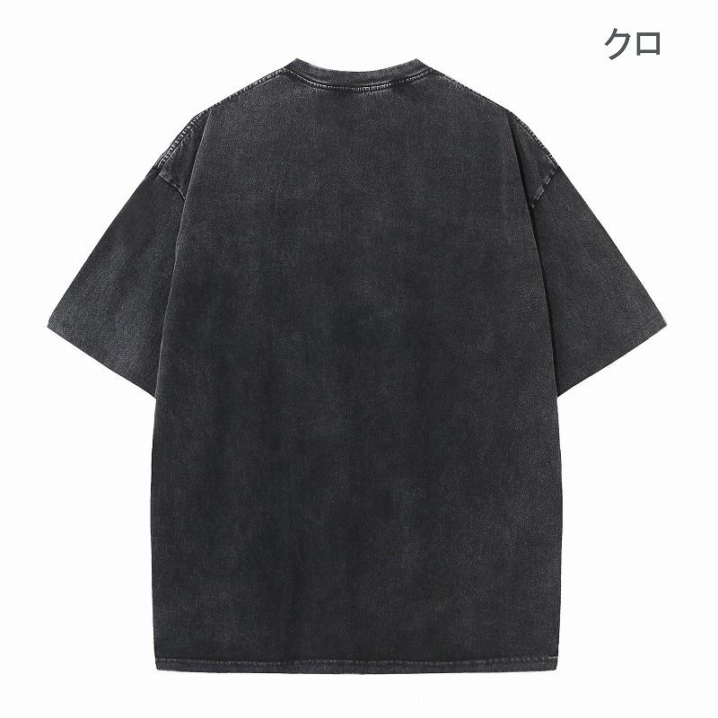 【OEM生産専用】ビンテージ風 半袖Tシャツ 男女兼用トップス ★全10色【片面のみ印刷込みの価格】