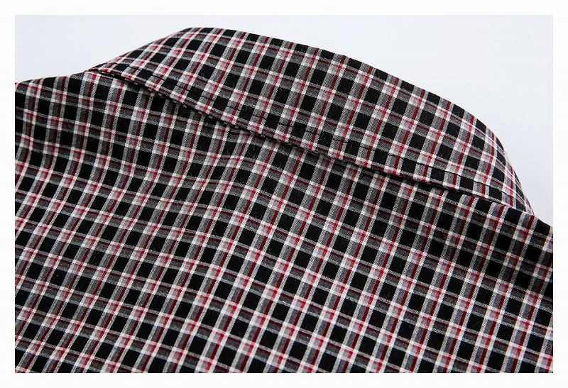 メンズ チェック柄 長袖 シャツ 男女兼用 ストリート系 トップス  春秋 2026新作★