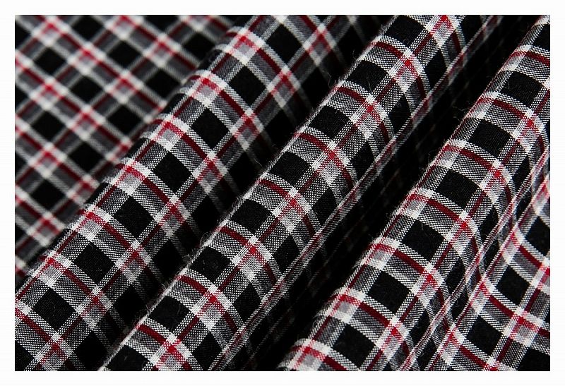 メンズ チェック柄 長袖 シャツ 男女兼用 ストリート系 トップス  春秋 2026新作★