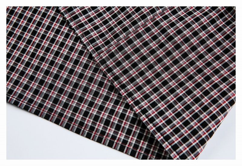 メンズ チェック柄 長袖 シャツ 男女兼用 ストリート系 トップス  春秋 2026新作★