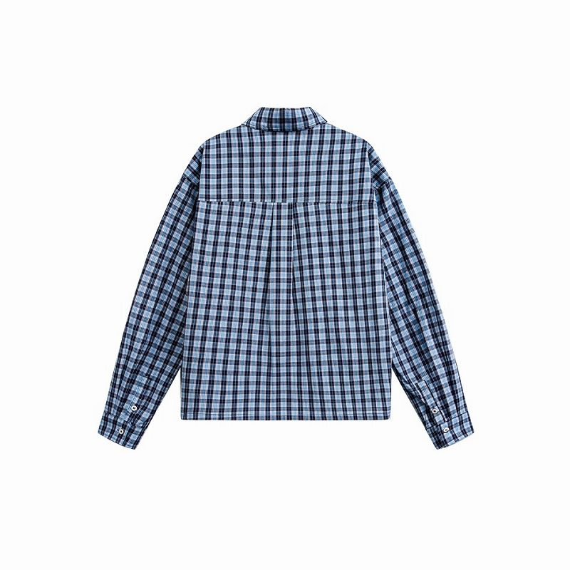 メンズ チェック柄 長袖 シャツ 男女兼用 ストリート系 トップス 春秋 2026新作★全2色