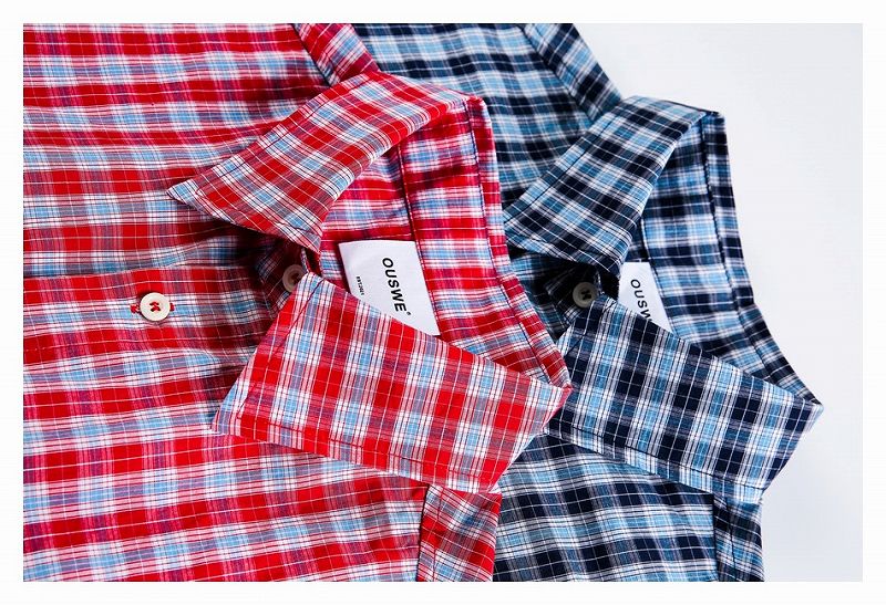 メンズ チェック柄 長袖 シャツ 男女兼用 ストリート系 トップス 春秋 2026新作★全2色