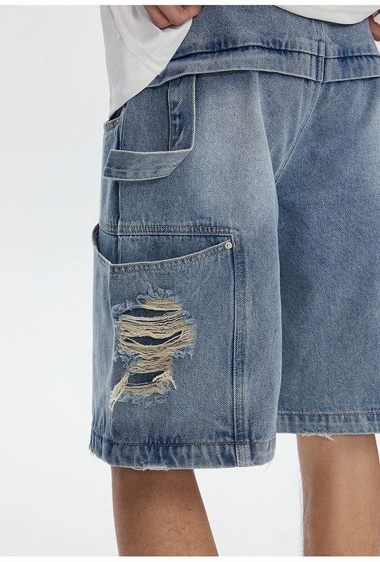 デニムダメージジーパン✭春夏ハーフパンツ✭アウトドア必見 Amazon | レディース ハーフパンツ ショートパンツ デニム