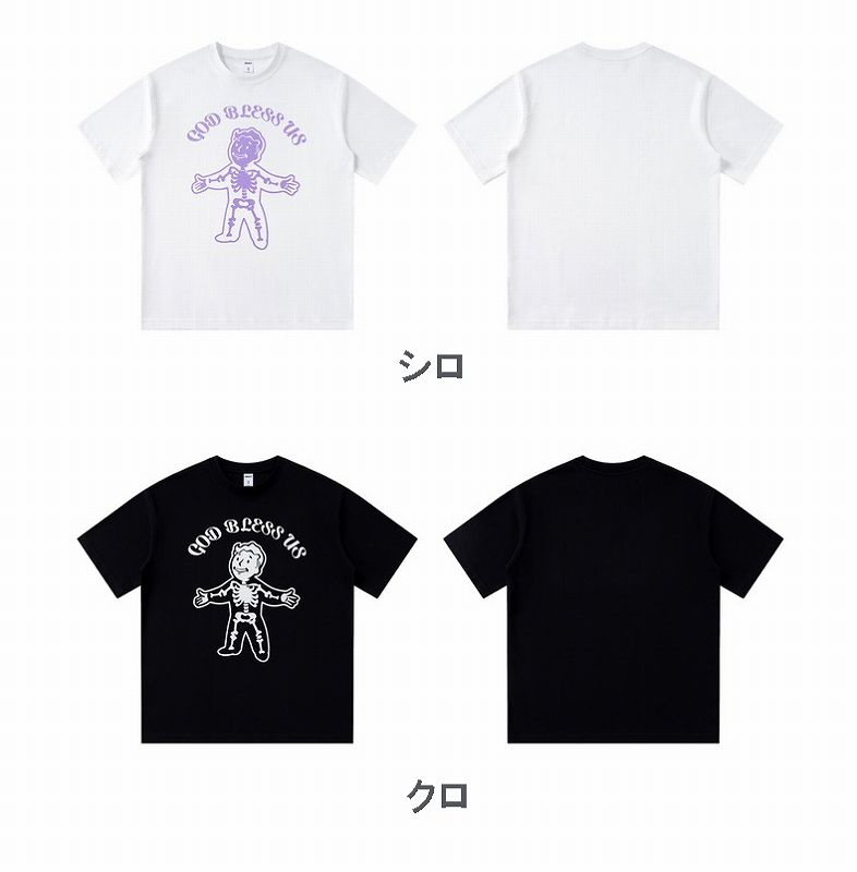 メンズ ラウンドネック 半袖 Tシャツ 男女兼用 ストリート系 トップス
