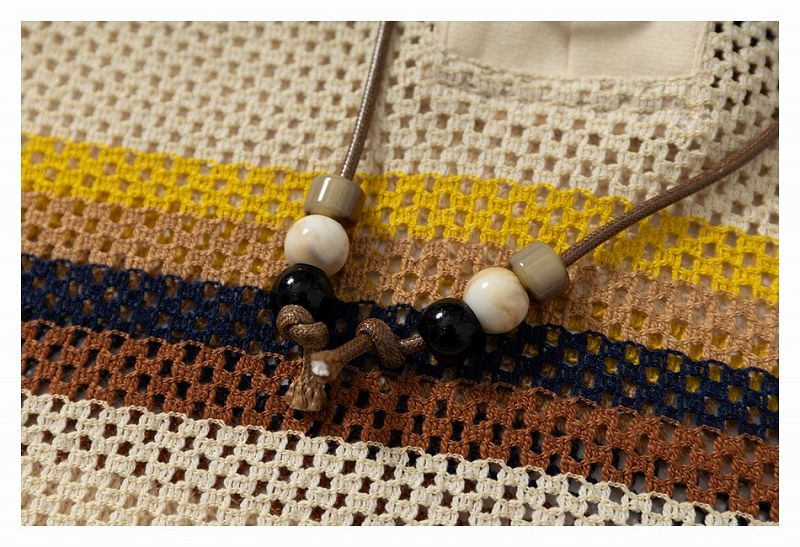 メンズ ボーダー柄 クロシェ ポロシャツ 男女兼用 ストリート系 トップス 春夏 2026新作★