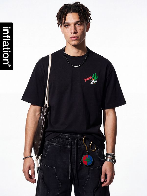 メンズ ラウンドネック 半袖 Tシャツ 男女兼用 ストリート系 トップス