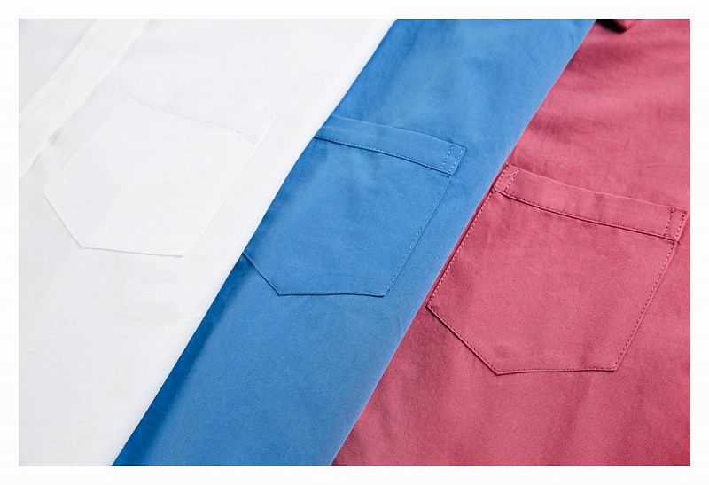 メンズファッション 無地 長袖 シャツ 男女兼用 ストリート系 トップス 春秋 2026新作★全3色