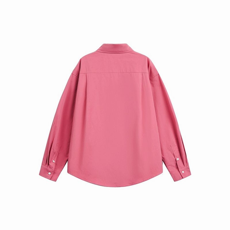 メンズファッション 無地 長袖 シャツ 男女兼用 ストリート系 トップス 春秋 2026新作★全3色