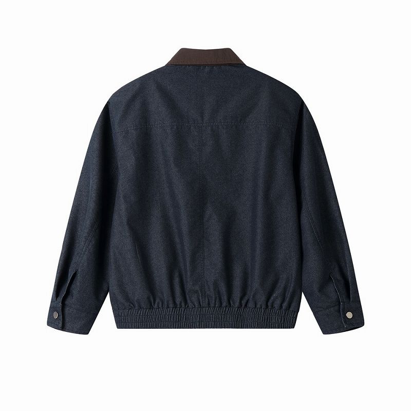 メンズ ワーク風 デニム ジャケット 男女兼用 ストリート系 アウター  春秋 2026新作★