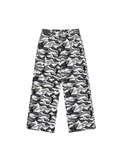 メンズファッション 迷彩柄 ワークパンツ 男女兼用 ストリート系