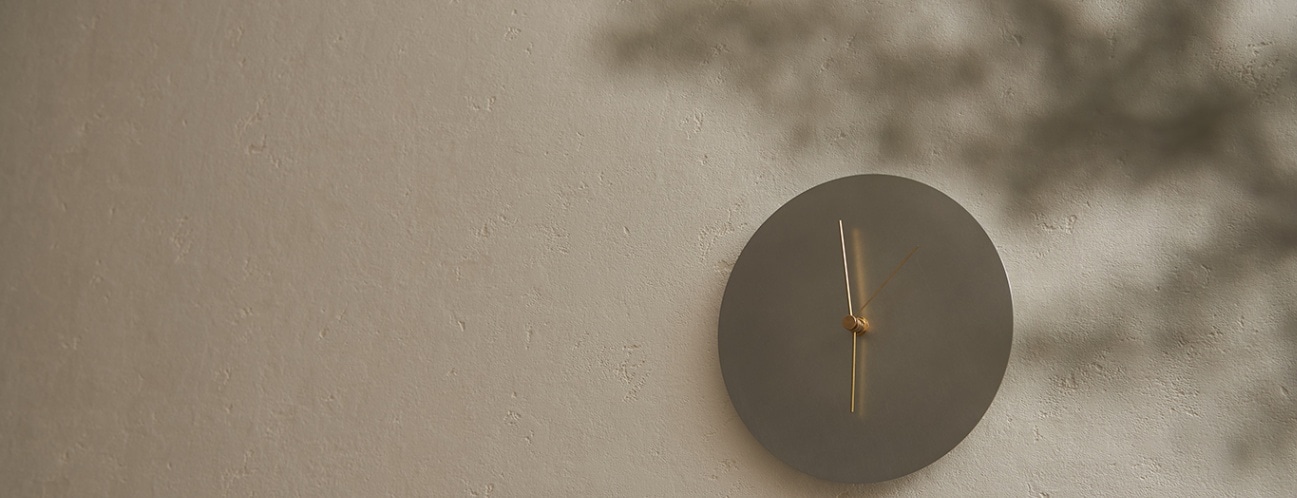 壁掛け時計－タイプ1 真鍮 minimal wall clock <DISK-type2