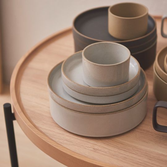 HASAMI PORCELAIN ベージュ ブラック 6枚セット プレート 22cm ブラック｜HASAMI PORCELAIN／ハサミポーセリン
