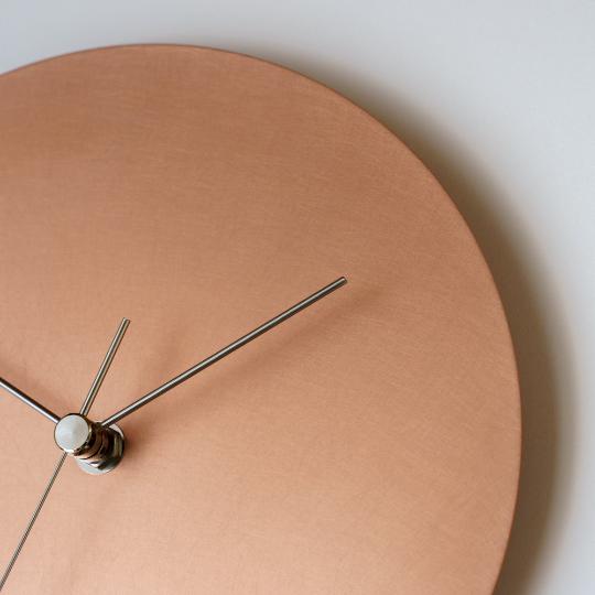 壁掛け時計－タイプ1 銅 minimal wall clock <DISK-type2> / copper