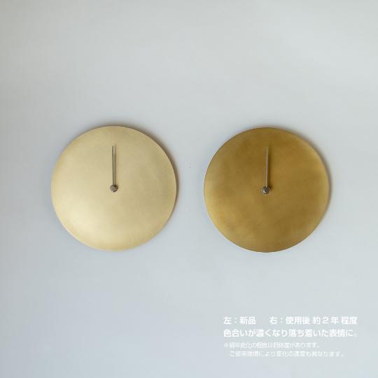 KUMIJI minimal wall clock 220 真鍮 壁掛け時計 minimal wall clock 220 _ line / brass 壁掛け時計 220 線 / 真鍮
