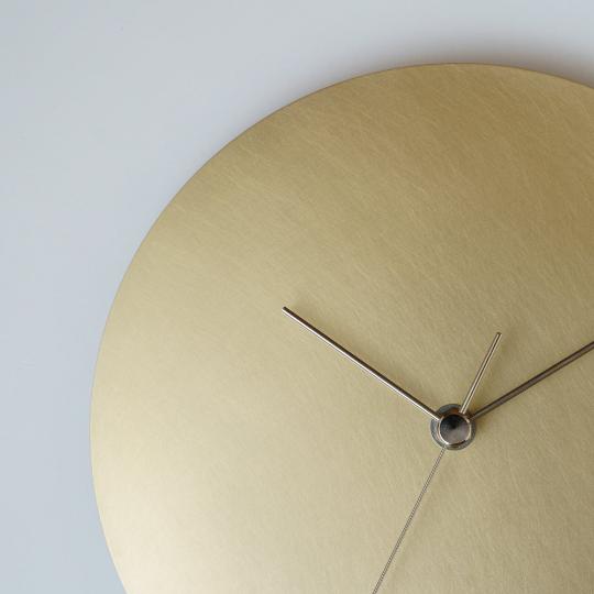 【KUMIJI】壁掛け時計（銅） 壁掛け時計－タイプ1 銅 minimal wall clock <DISK-type2> / copper
