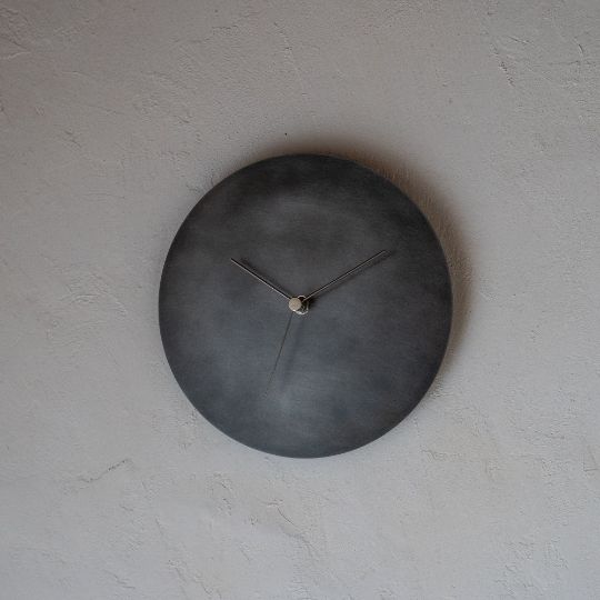 【値下げ】KUMIJI 壁掛け時計 ステンレス 壁掛け時計 ＜タイプ2-220＞ 数字入り / ステンレス minimal