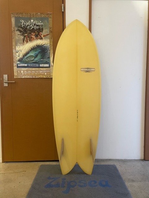 YU SURF CLASSIC 5'8" RU FISH / RU ( ) SHAPE  / FLAT DECK STEP RAIL / FIN ON / 