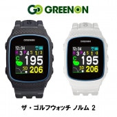 ڹʡ GREENONʥ꡼󥪥 ӻ׷ GPSեʥ THE GOLF WATCH NORM II BK WH G018B ֥å ۥ磻 եå Υ2