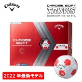 ��2022ǯ�ǿ���ǥ��Callaway(�����������) CHROME SOFT TRUVIS (�����ॽ�ե� �ȥ��롼�ӥ�) �ۥ磻�ȡ���å� ����եܡ��� 1������(12����) ����������