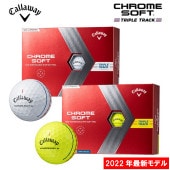��2022ǯ�ǿ���ǥ��Callaway(�����������) CHROME SOFT TRIPLE TRACK (�����ॽ�ե� �ȥ�ץ�ȥ�å�) �ۥ磻�ȡ��������� ����եܡ��� 1������(12����) ����������