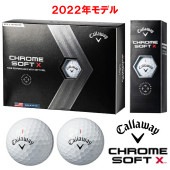 ��2022ǯ�ǿ���ǥ��Callaway(�����������) CHROME SOFT X (�����ॽ�եȥ��å���) �ۥ磻�� ����եܡ��� 1������(12����) ����������