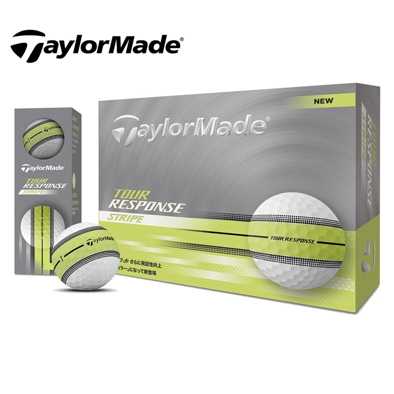 ��¨Ǽ�ۥơ��顼�ᥤ��(TAYLOR MADE) TMJ25 Tour Resp Stripe NEON YLW JPN �ĥ����쥹�ݥ� ���ȥ饤�� �ͥ��� �������� �ۥ磻�� ����եܡ���(��������12������