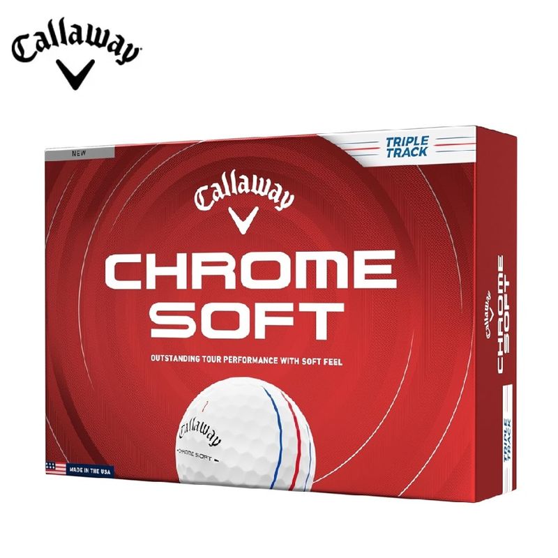 �ڥ������������Callaway ����եܡ��� CHROME SOFT 26 1������(12������) 3�ԡ�����¤ �ȥ�ץ롦�ȥ�å� �ۥ磻��